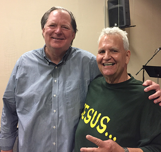Pastor Jim with Glenn